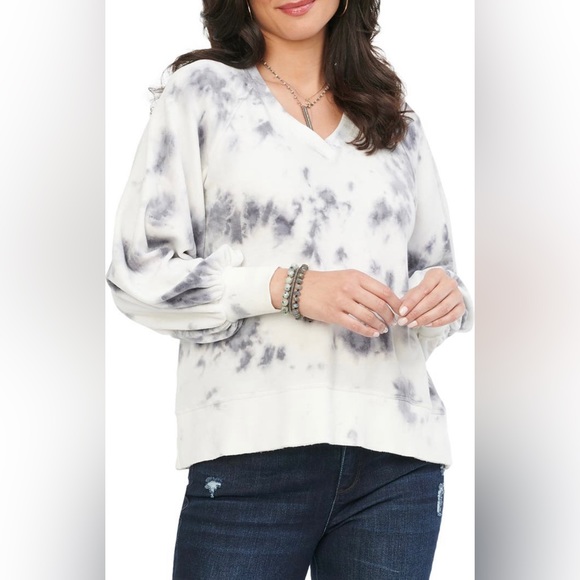 ‼️3 for $35‼️ - Wit & Wisdom - Chambray Blue Velour Long Sleeve Top - (#1119) - Picture 1 of 8